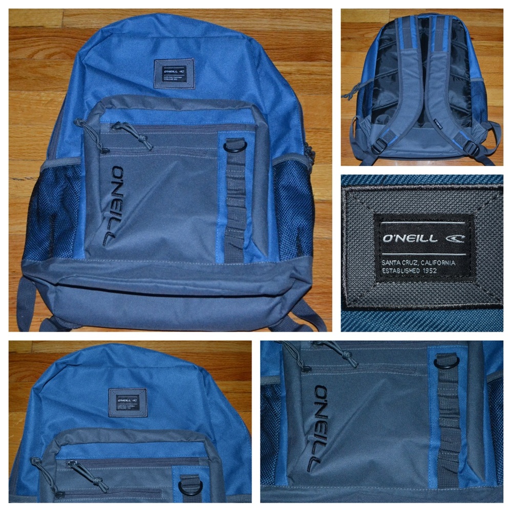 O’Neill blue and gray school backpack